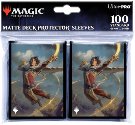 Ultra Pro Wilds of Eldraine Kellan, the Fae-Blooded (Adventure Frame) Standard Deck Protector Sleeves (100ct) for Magic: The Gathering
