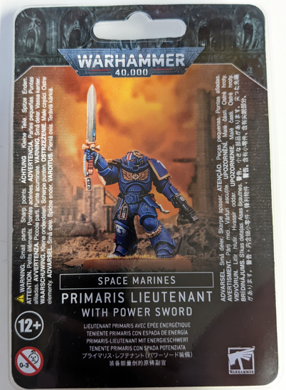 Warhammer 40K Space Marines: Primaris Lieutenant with Power Sword 48-84