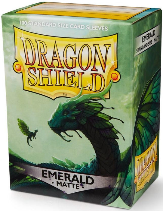 Dragon Shield 100 Count Standard Matte Sleeve: Matte Emerald