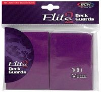 BCW Deck Protectors Standard Elite2 Matte Mulberry  (100 Sleeves Per Pack)