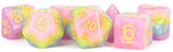 MDG Resin Pastel Fairy Dice Set 16mm Polyhedral