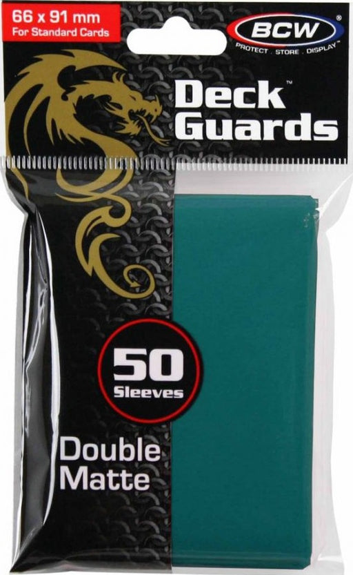 BCW Deck Protectors Standard Matte Teal (50 Sleeves Per Pack)