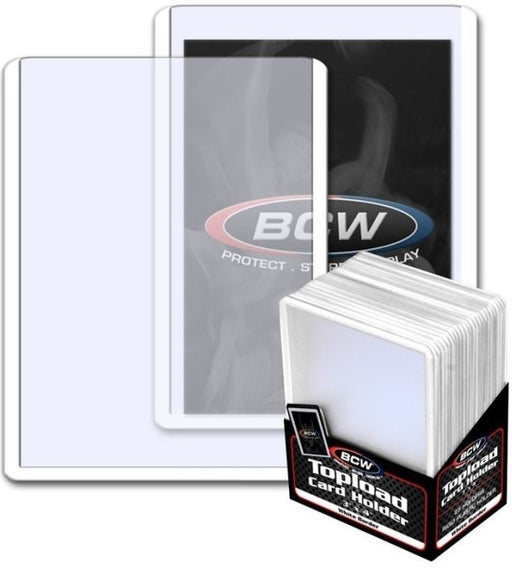BCW Topload Card Holder Border White (3" x 4")