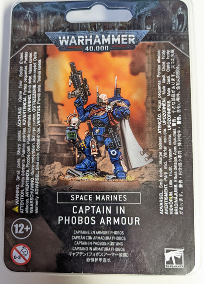 Warhammer 40K Space Marines: Primaris Captain in Phobos Armour 48-68
