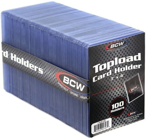 BCW Topload Card Holder Standard 100 Ct