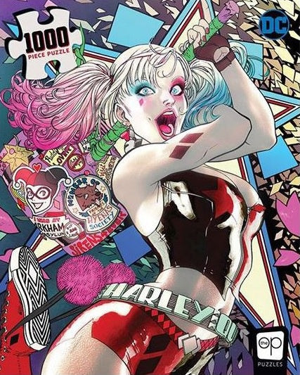 USAOPOLY Puzzle Harley Quinn Die Laughing Puzzle 1,000 pieces  Jigsaw Puzzle
