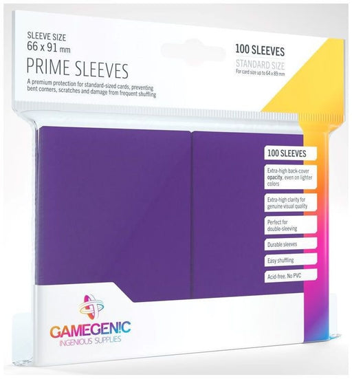 Gamegenic Prime Card Sleeves Purple (66mm x 91mm)
