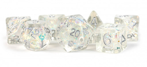 MDG Resin 16mm Poly Dice Set - Rainbow Frost
