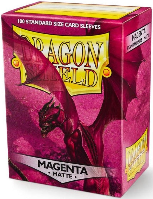 Dragon Shield 100 Count Standard Matte Sleeve: Magenta
