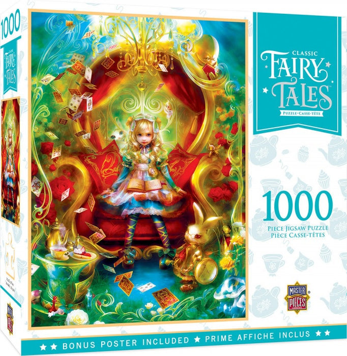Masterpieces Puzzle Classic Fairy Tales Alice in Wonderland Tea Party Time Puzzle 1,000 pieces Jigsaw Puzzl