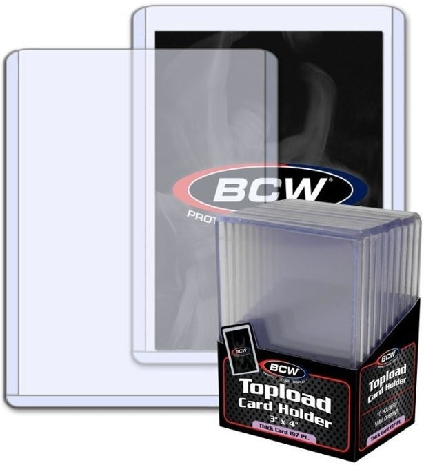 BCW Topload Card Holder Thick 197 Pt (3" x 4")