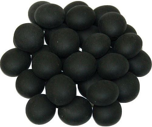Glass Stones Black Opal Frosted in a Tube (25 Approx) CHX01188