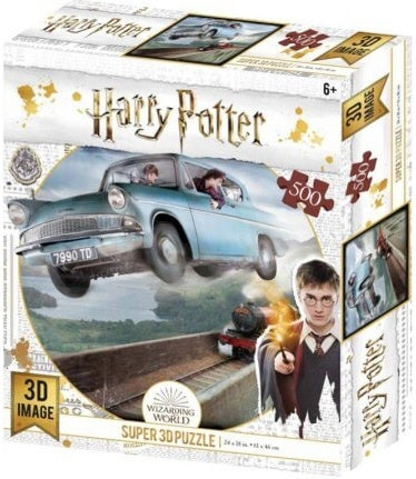 Super 3D 500pc Harry Potter Ford Anglia