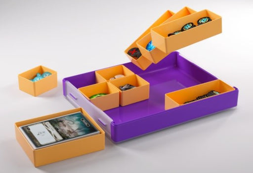 Gamegenic Token Silo Convertible Card Dice Tray Purple Orange